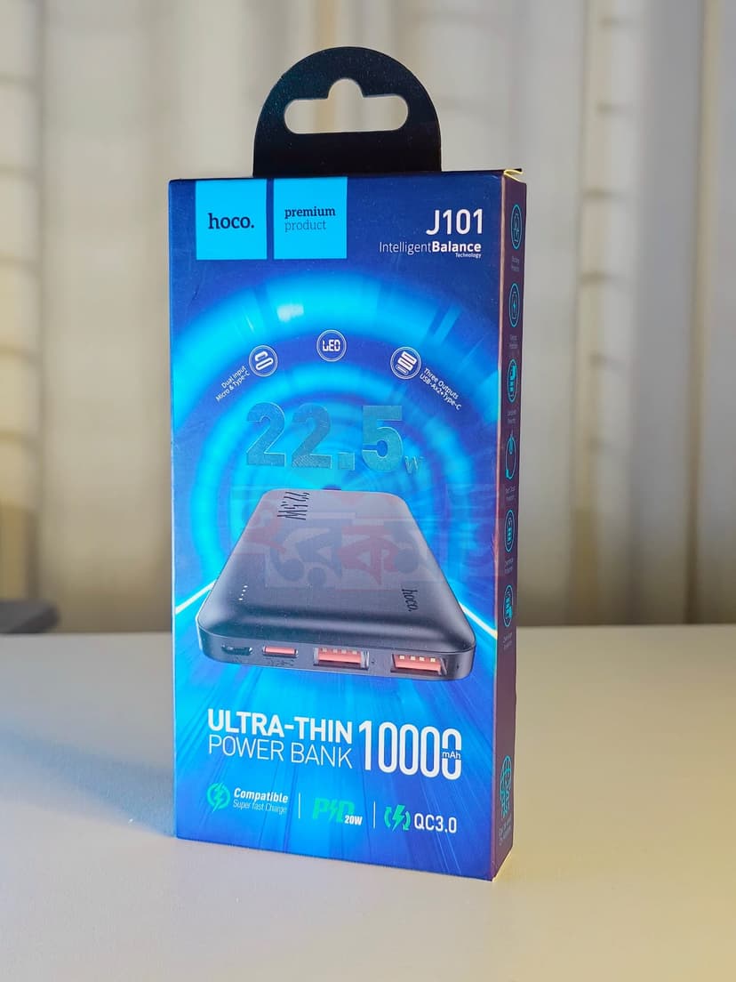 HOCO J101 10,000mAh 22.5W Fast Charging Power Bank - Image 1