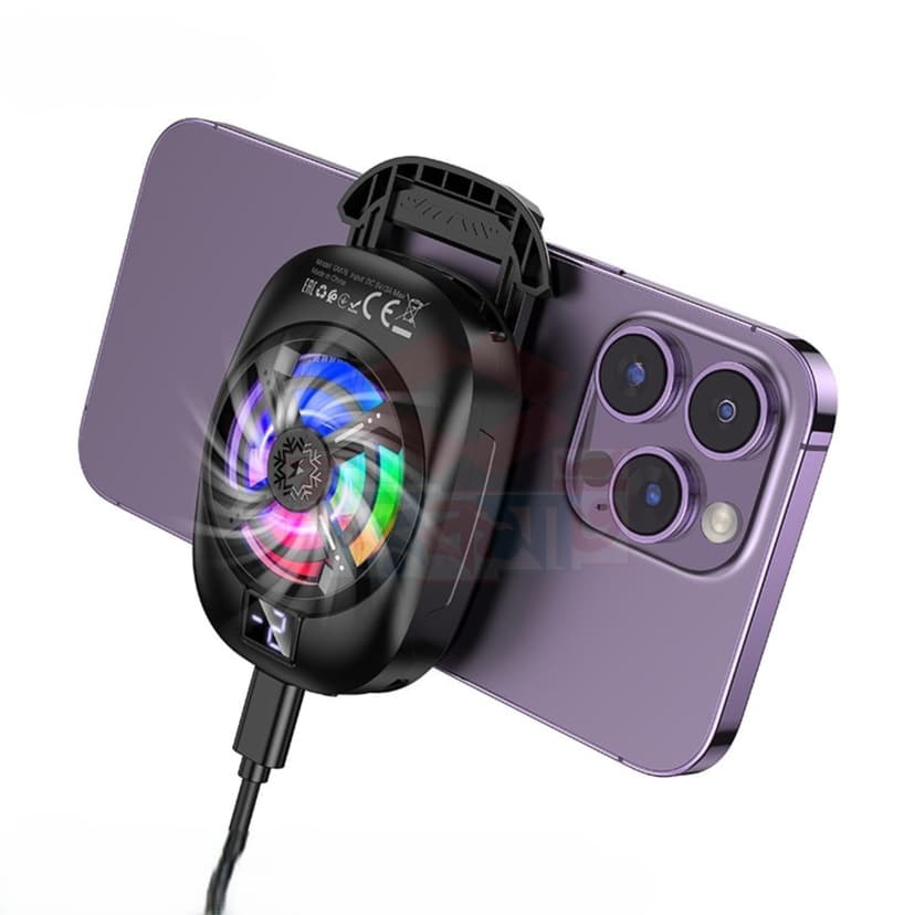 Hoco GM76 Blue Diamond Mobile Phone Cooler - Image 1