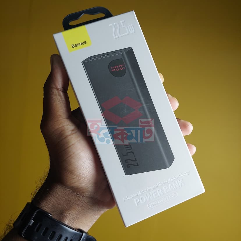 Baseus Adaman 22.5W 20000mAh Quick Charge Power Bank – Digital Display – Metal Body - Image 1