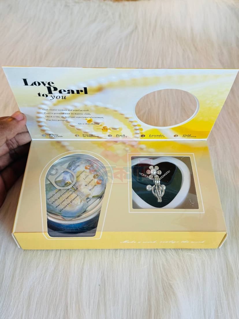 Wish & Love Pearl Necklace Pendent - Image 2