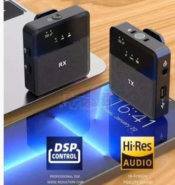 SX9 Mini Wireless Dual Microphone for Type-C and 3.5 Interface - Image 1