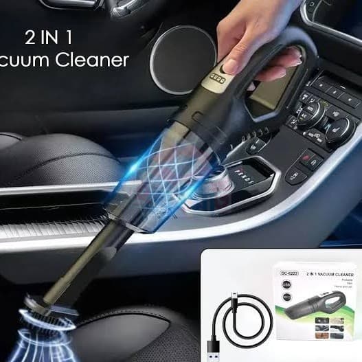 2 In 1 DC-6222 Vacuum Cleaner Portable Mini - Image 1