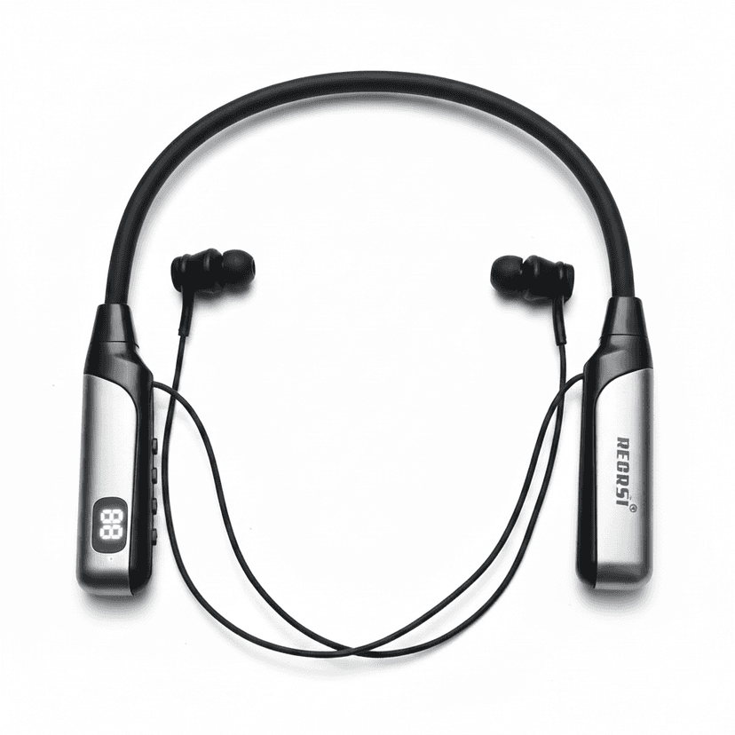 RECRSI RE-NY060 Neckband - ২০০ ঘণ্টা চার্জিং ব্যাকআপ - Image 1